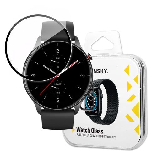 Wozinsky Watch Glass Hybrid Glass za Xiaomi Amazfit GTR 2E crno slika 1