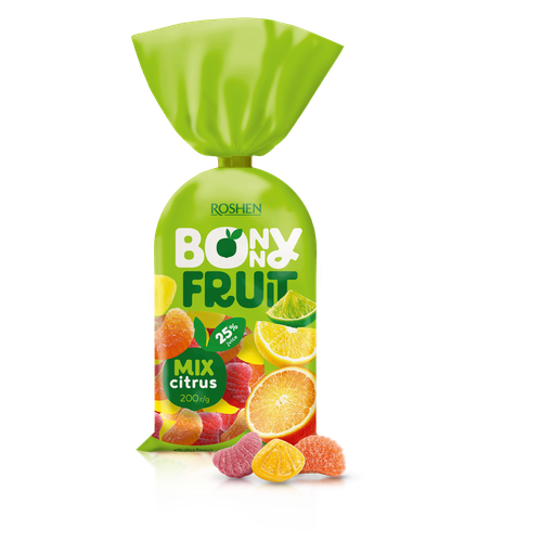 Roshen Jelly Bonny-Fruit citrus fruits žele bomboni mix citrusno voće 200g slika 1