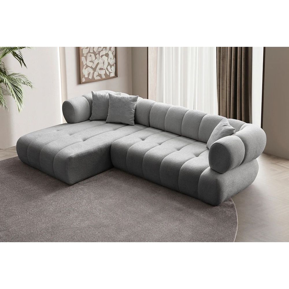 Ugaona Sofa Petra Lijeva - Siva slika 3