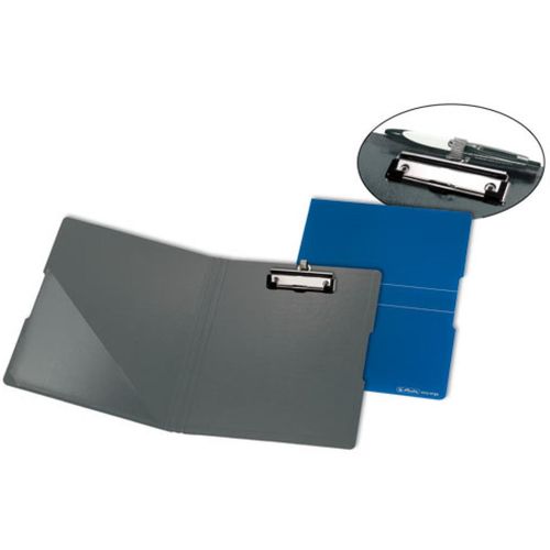 Ploča podložna PVC, sa štipaljkom, preklopom i gumicom, A4, Easy orga to go, Herlitz, plava slika 1