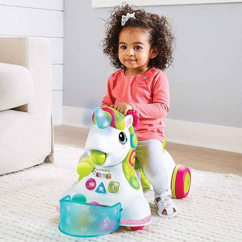 Infantino 227018 Guralica 3U1 Sit, Walk & Ride - Jednorog slika 4