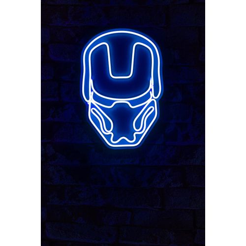Wallity Ukrasna plastična LED rasvjeta, Iron Man - Blue slika 2