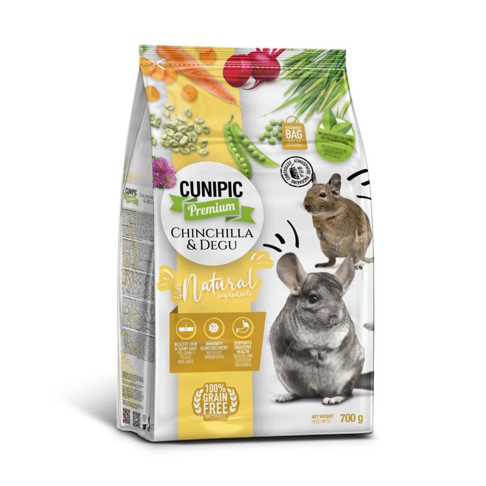 Cunipic Premium Chinchilla & Degu, hrana za činčile i degue 700g slika 1