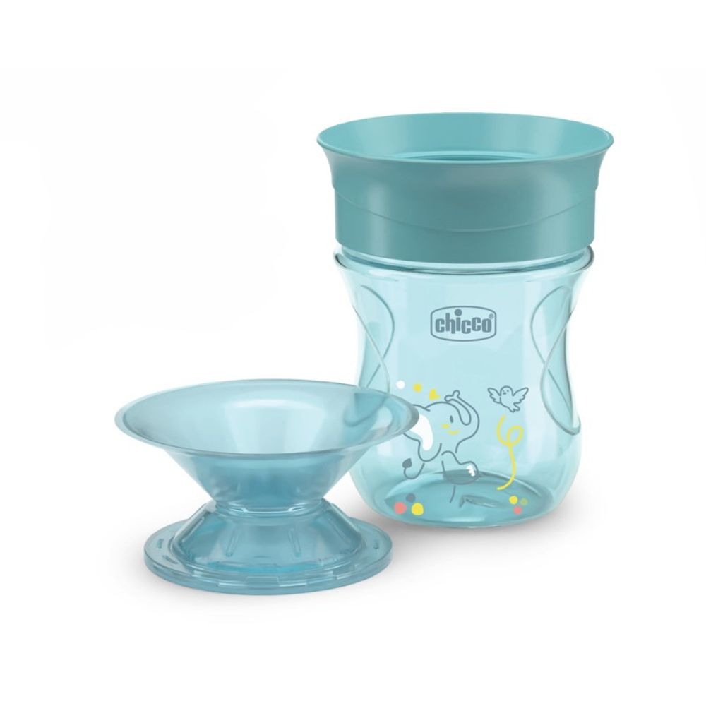 Chicco Čaša za bebe 360° Perfect 200ml, Azzuro slika 3