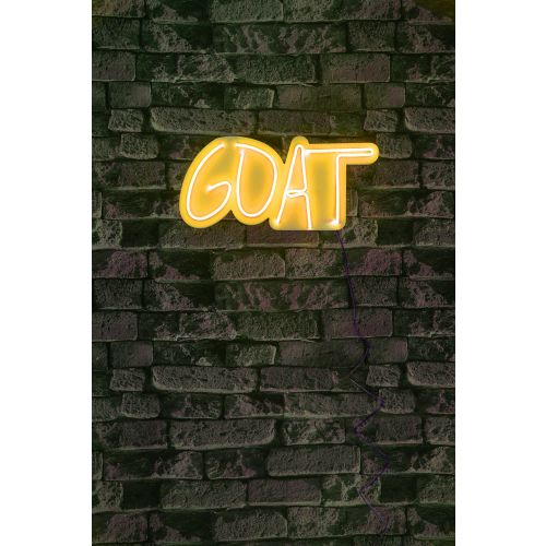 Wallity Ukrasna plastična LED rasvjeta, GOAT - Yellow slika 2