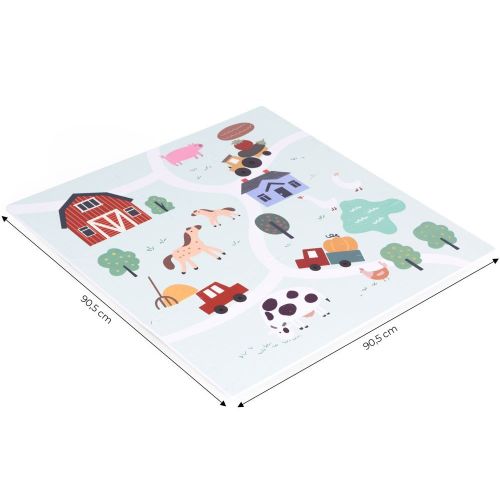 Eco Toys Velika podloga za igru Farma 01 90.5x90.5cm slika 5