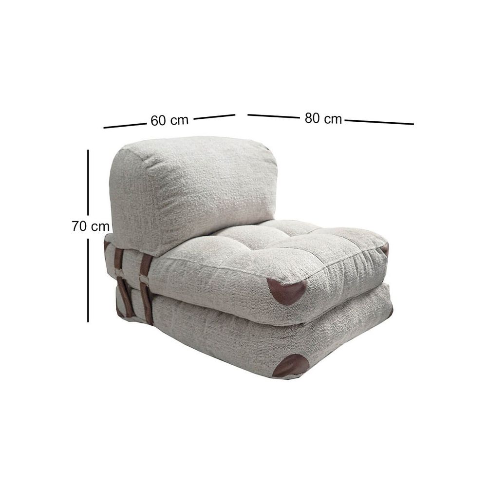 Fold Teddy - Sivi Jednosjed koji se pretvara u ležaj slika 4