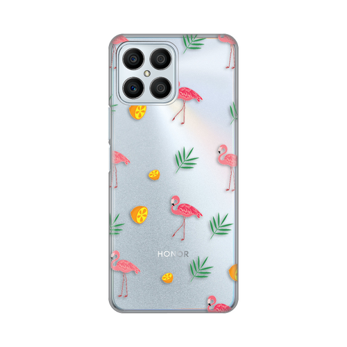 Torbica Silikonska Print Skin za Honor X8 Flamingos slika 1