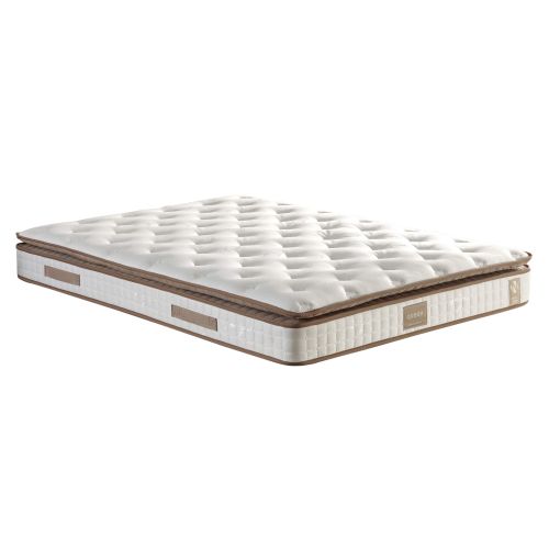 Woody Fashion Madrac, Bijela boja Smeđa, Queen 180x200 cm Double Size Padded Firm Mattress slika 6