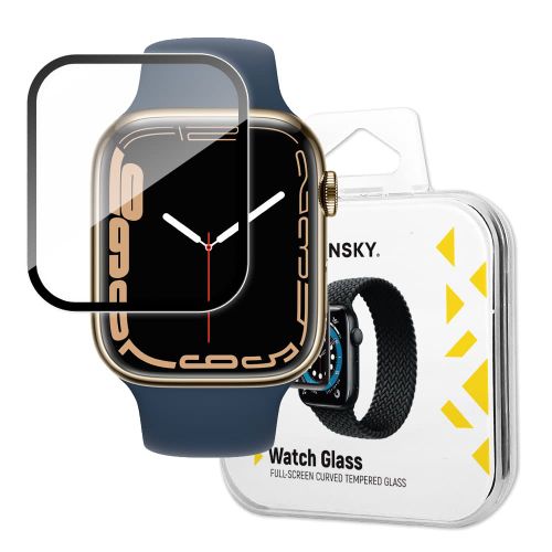 Wozinsky Watch Glass hibridno staklo za Apple Watch 7/8 41mm crno slika 1