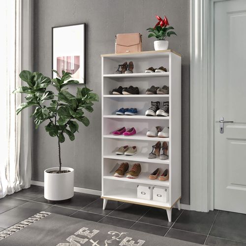 Rose - White, Oak Oak
White Shoe Cabinet slika 2