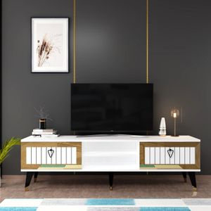 TV Stalak Lidya u Bijeloj i Zlatnoj Boji