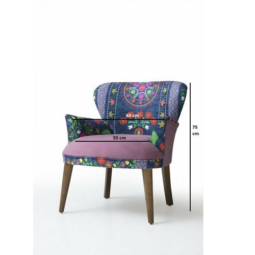 Pandia Home Fotelja ETHNIC  Purple-Blue slika 2