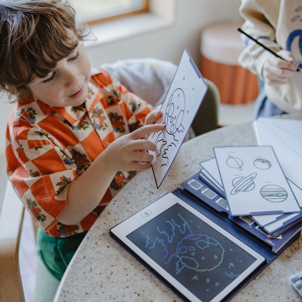 Kidywolf LCD tabla za crtanje sa 30 ilustracija Kidydraw Mini, Galaxie slika 4