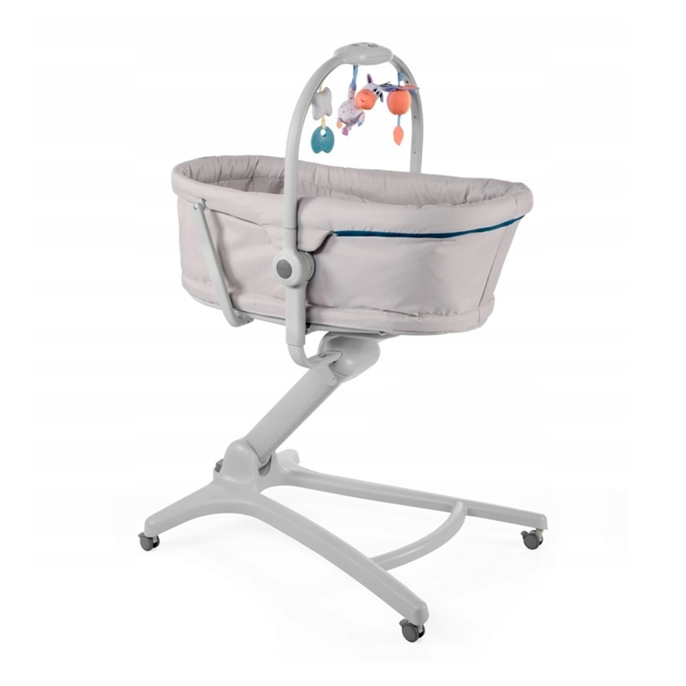 Chicco Baby Hug 4U1 Kolijevka, Ležaljka, Stolica za hranjenje i Prva stolica, Glacial slika 3