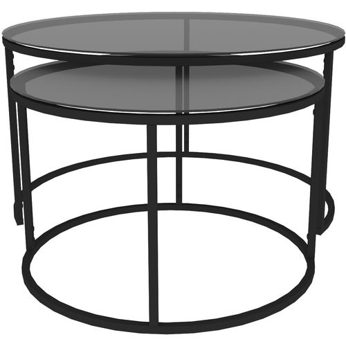 Tokyo - Black Black Nesting Table (2 Pieces) slika 6