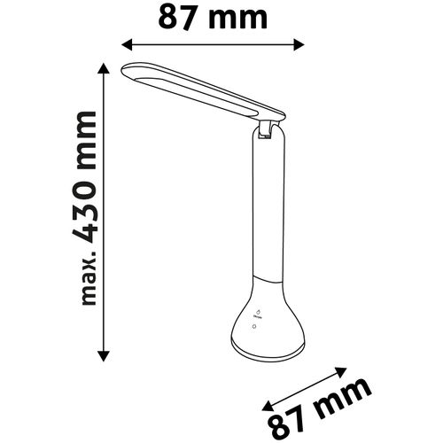 Avide lampa stolna 4W crna slika 4