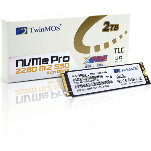 SSD M.2 NVMe 2TB TwinMOS 3500MBs/3080MBs NVMEHGBM2280 slika 1