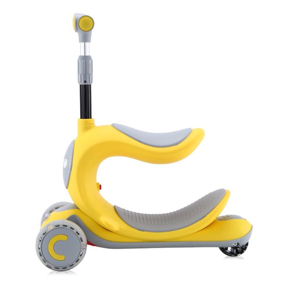 Lorelli Romobil sa svjetlećim točkovima Trio 2U1, Yellow slika 3