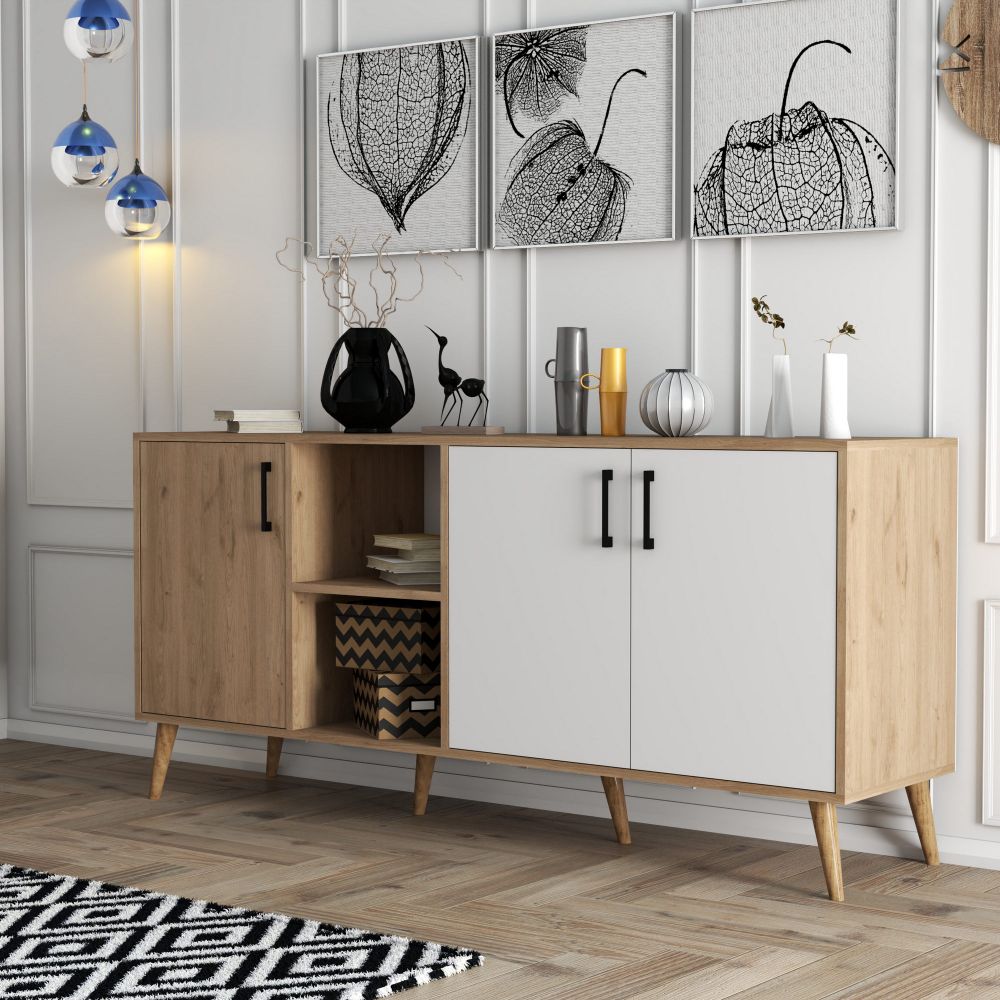 Exxen - 1624 Oak White Konzolni Stol slika 1