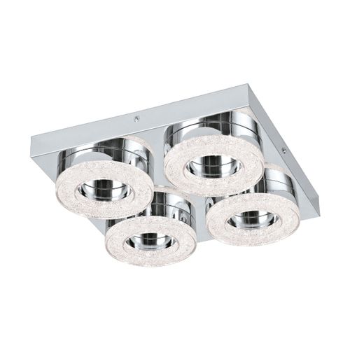 Eglo Fradelo zidna/stropna/4, led, 4x4w, krom/kristal  slika 1