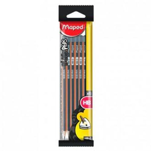 Grafitna olovka Maped, Black Pep's, HB, 6/1 etui slika 1