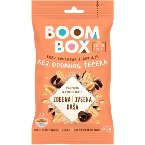 Boom Box Zobena kaša s kikirikijem i čokoladom 60g slika 1