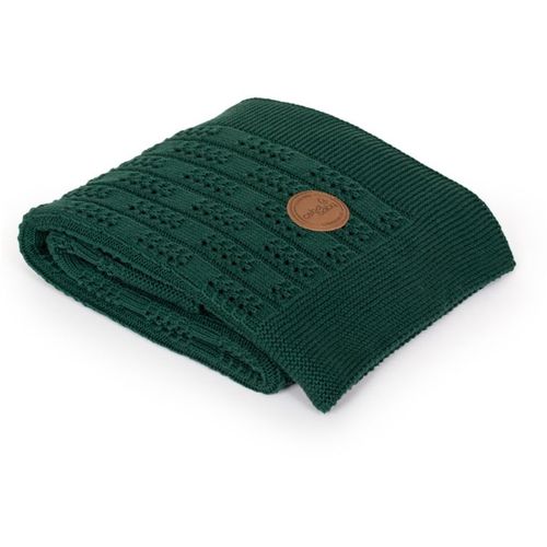 Ceba Baby pokrivač pleteni (90x90) riblja kost Emerald slika 1