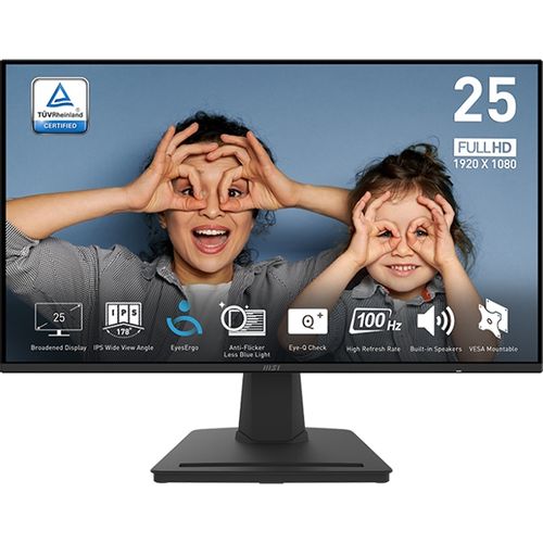 Monitor MSI PRO MP252 24,5" / FHD / IPS / 100Hz / 1ms MPRT (crni) slika 1