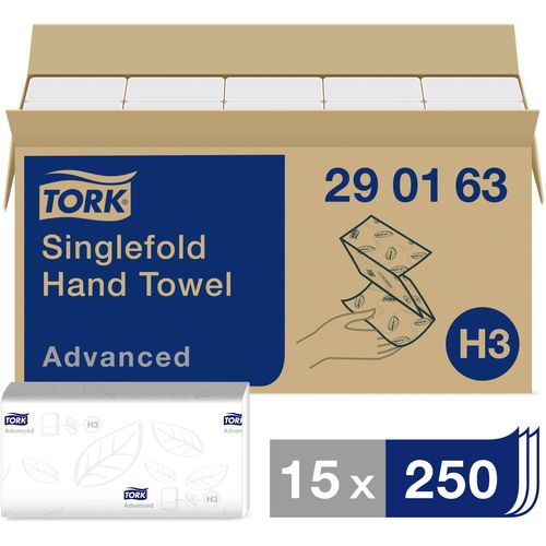 TORK 290163 Zickzack Advanced papirnati ručnici (D x Š) 23 cm x 25 cm bijela 15 x 250 listova/paket  3750 St. slika 6