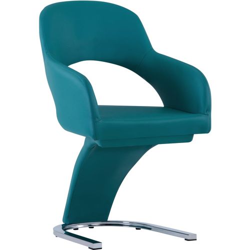 Blagovaonske stolice od umjetne kože 4 kom plave slika 17
