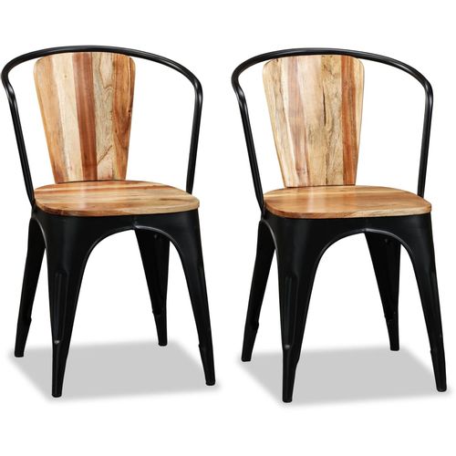 Blagovaonske stolice od masivnog bagremovog drva 2 kom slika 66