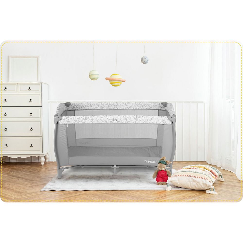 Putni krevetić 125x65x78cm rk-242 sivi slika 8