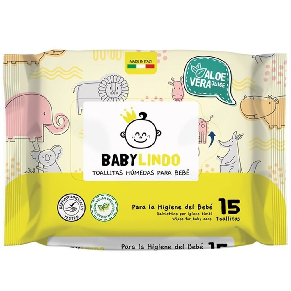 Baby Lindo vlažne maramice za bebe refil 15 kom slika 1