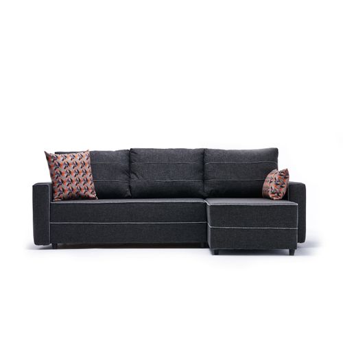 Atelier Del Sofa Kutna garnitura na razvlačenje, Antracit, Ece Right - Anthracite slika 5