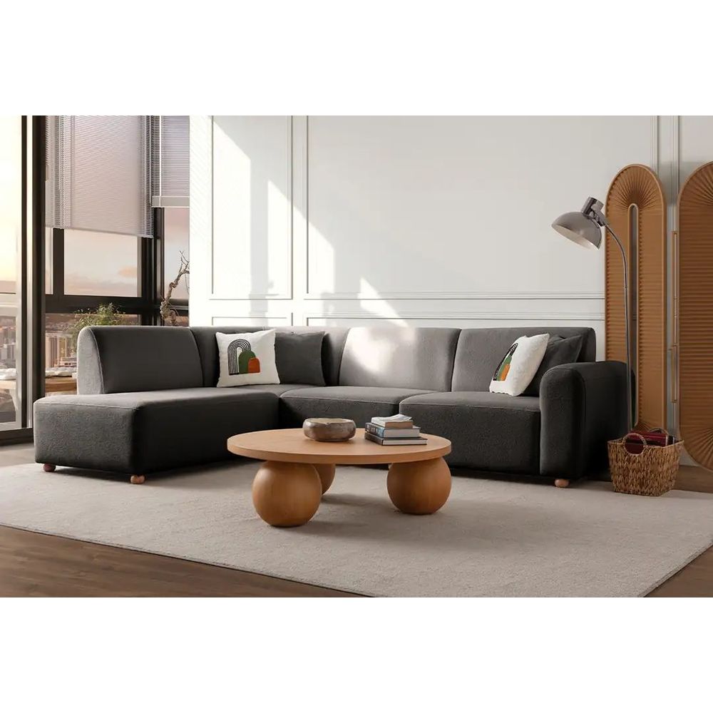 Ugaona Sofa S-Loft Lijeva - boja: antracit slika 2