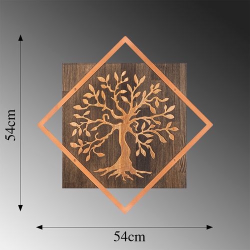 Wallity Drvena zidna dekoracija, Tree v2 - Copper slika 6