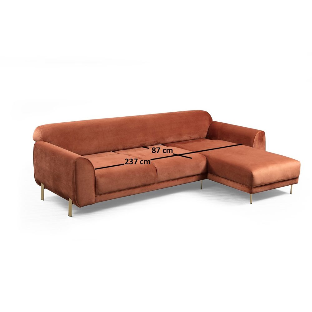 Cinnamon Kutna Sofa na Razvlačenje (L3-Chl) slika 8