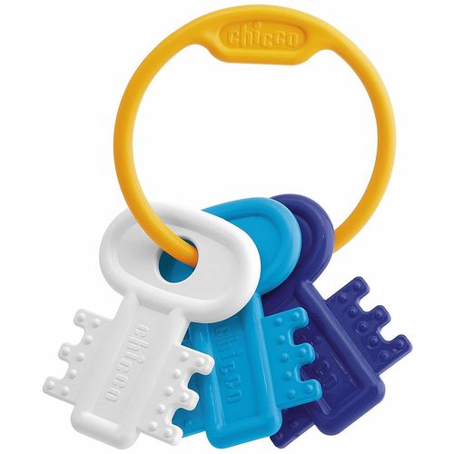 Chicco zvečka glodalica Privezak za ključeve plavi slika 1
