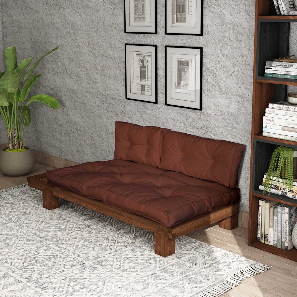 Lounger CPT8381-200, boje orah i crvena pločica slika 3