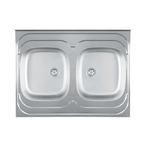 Metalac inox sudoper nasadni dvodjelni sj.fi 60 bez sifona 800x600 slika 1