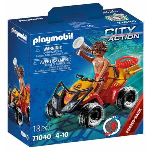 Playset Playmobil City Action Rescue Quad 18 Dijelovi 71040