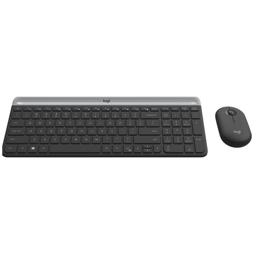 Logitech Slim Wireless Keyboard and Mouse Combo MK470 - GRAPHITE slika 1