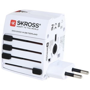 SKROSS Adapter, Putni (Travel), + 2 x USB za punjenje, 2100mAh  - 1.302930