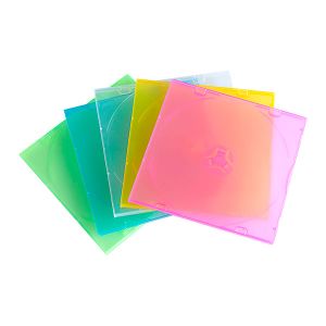 KUTIJA ZA CD 20/1 SLIM PROZIRNI U BOJI , BOX37