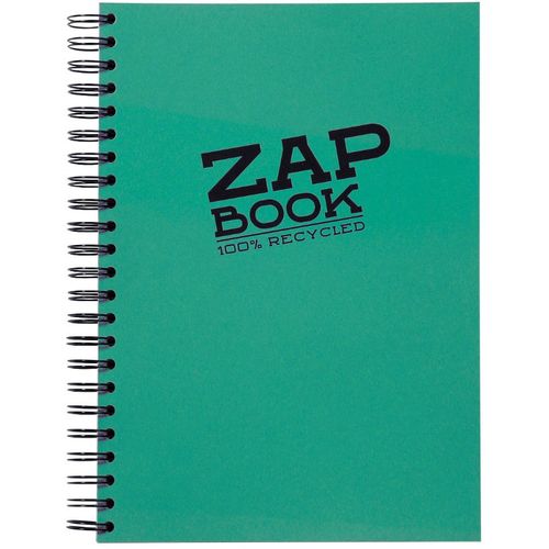 Clairefontaine Zap book A4 80gr 160L, mix boja, spiralni uvez, bjanko, 100% reciklirani papir slika 3