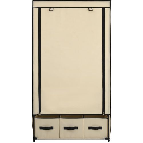 282459 Wardrobe Cream 87x49x159 cm Fabric slika 18