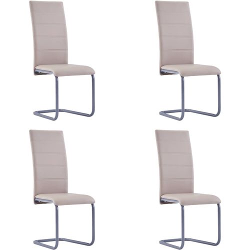Konzolne blagovaonske stolice od umjetne kože 4 kom cappuccino slika 19