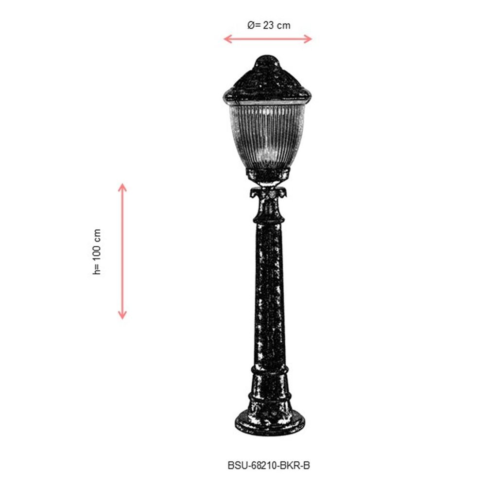 BSU-68210-BKR-B Smeđa Spoljašnja Podna Lampa slika 3