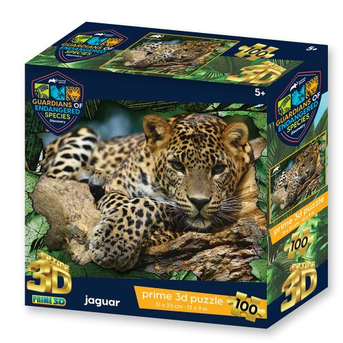 Puzzle 3D - Jaguar 100 kom 31x23cm animal planet ges slika 1